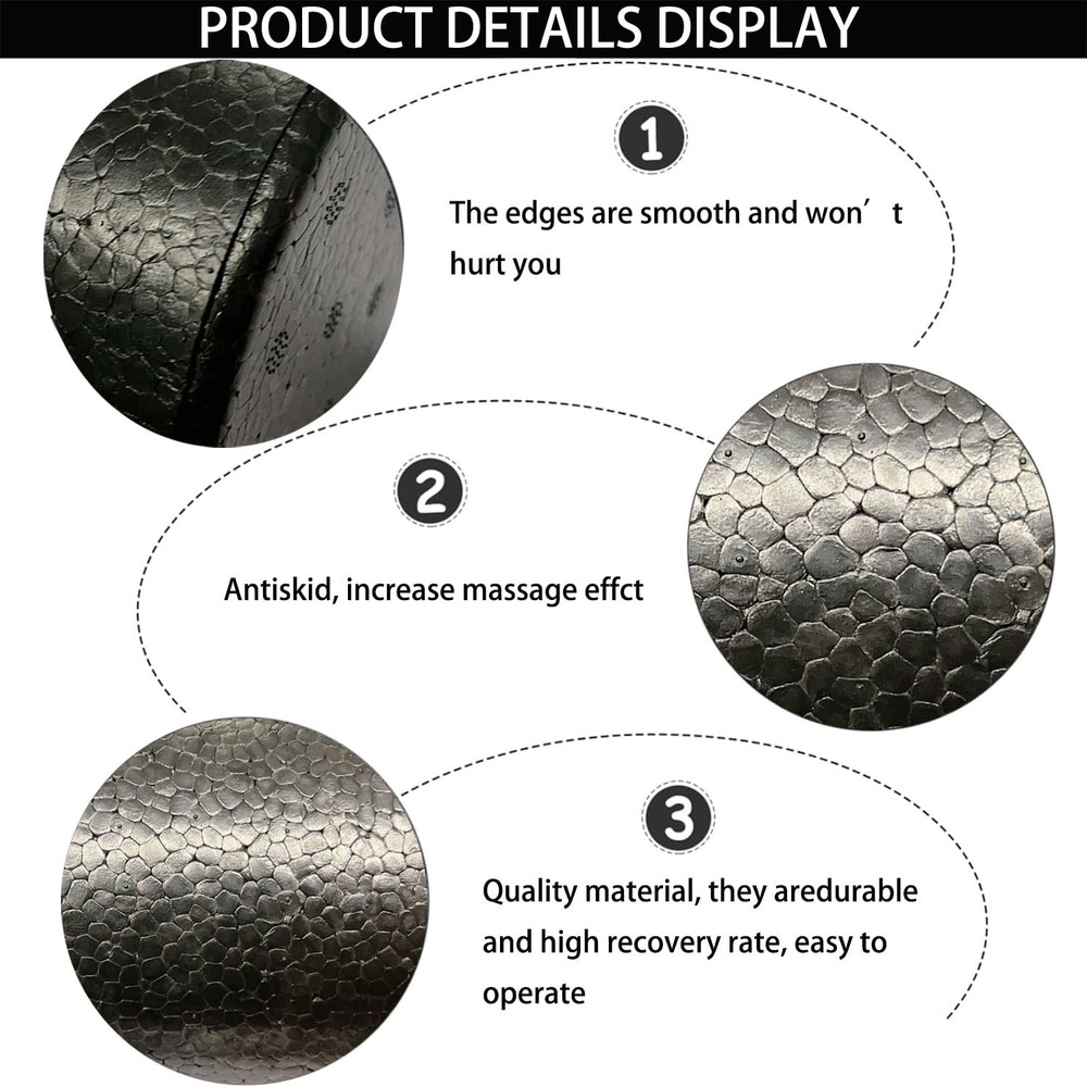 Travel Size Back Roller, High Density Foam Roller for Back Stretching, Physic...