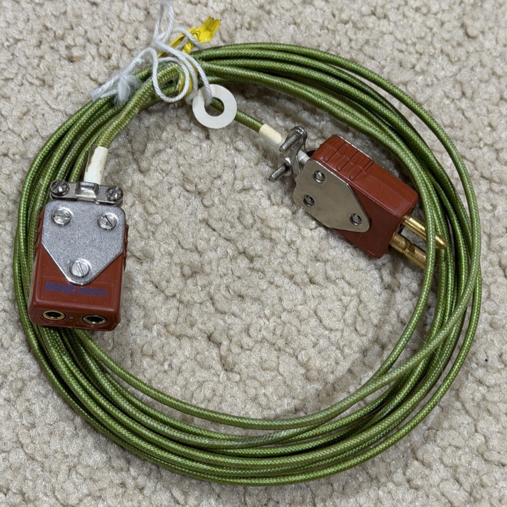 Engelhard Type S plugs w/Glass Braid Duplex-Parallel Braided Jacket, about 30".