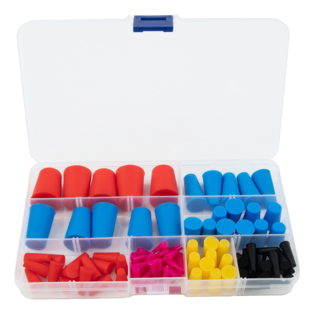 105Pcs Assorted Silicone Cone Kit for Masking in High Temperature Applications