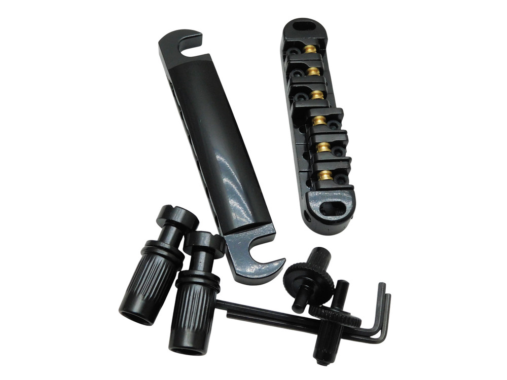 Black Brass Roller Saddle TOM Bridge with Stop Tail SMALL POST