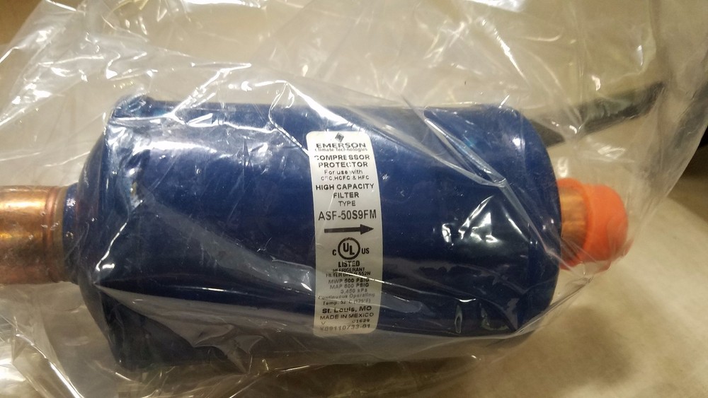 NEW EMERSON ASF-50S9FM Compressor Protector High Capacity Filter