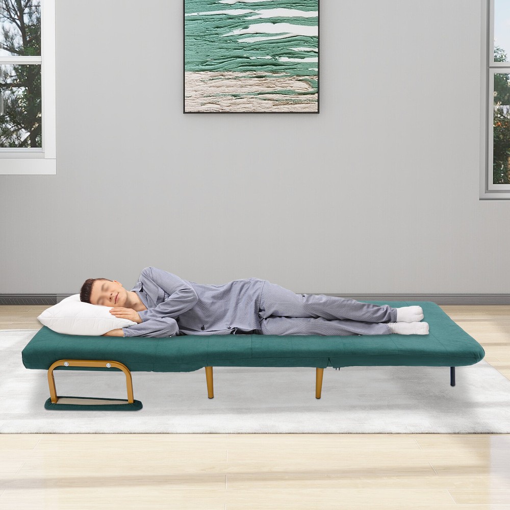 Convertible Sofa Bed with Adjustable Backrest and Stylish Design