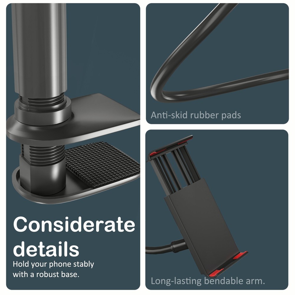 Universal Tablet Floor Stand – Adjustable Holder For iPad/iPhone/Samsung Devices