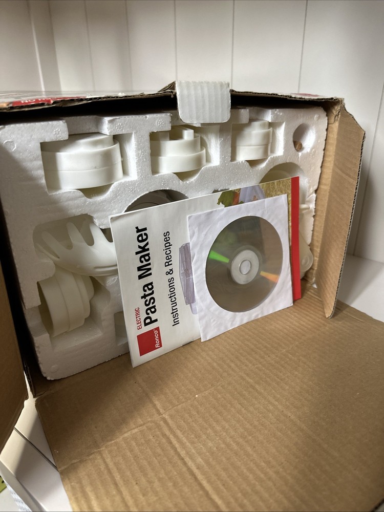 NEW Ronco Automatic Pasta/Sausage Maker, Manual, CD