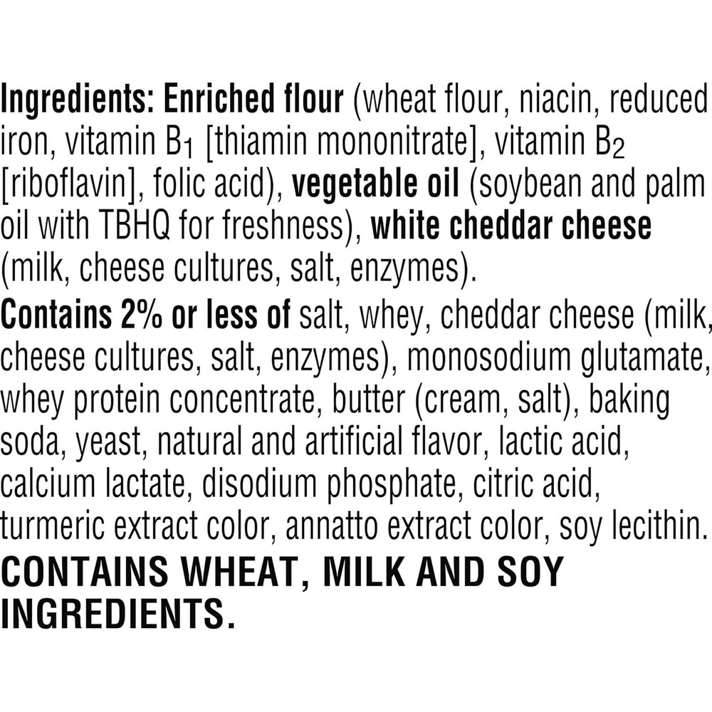 Delicious Baked Cheese Crackers, 48 Pouches, White Cheddar