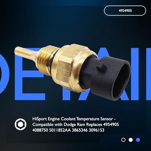 4954905 Engine Coolant Temperature Sensor - Compatible with Dodge Ram 2500