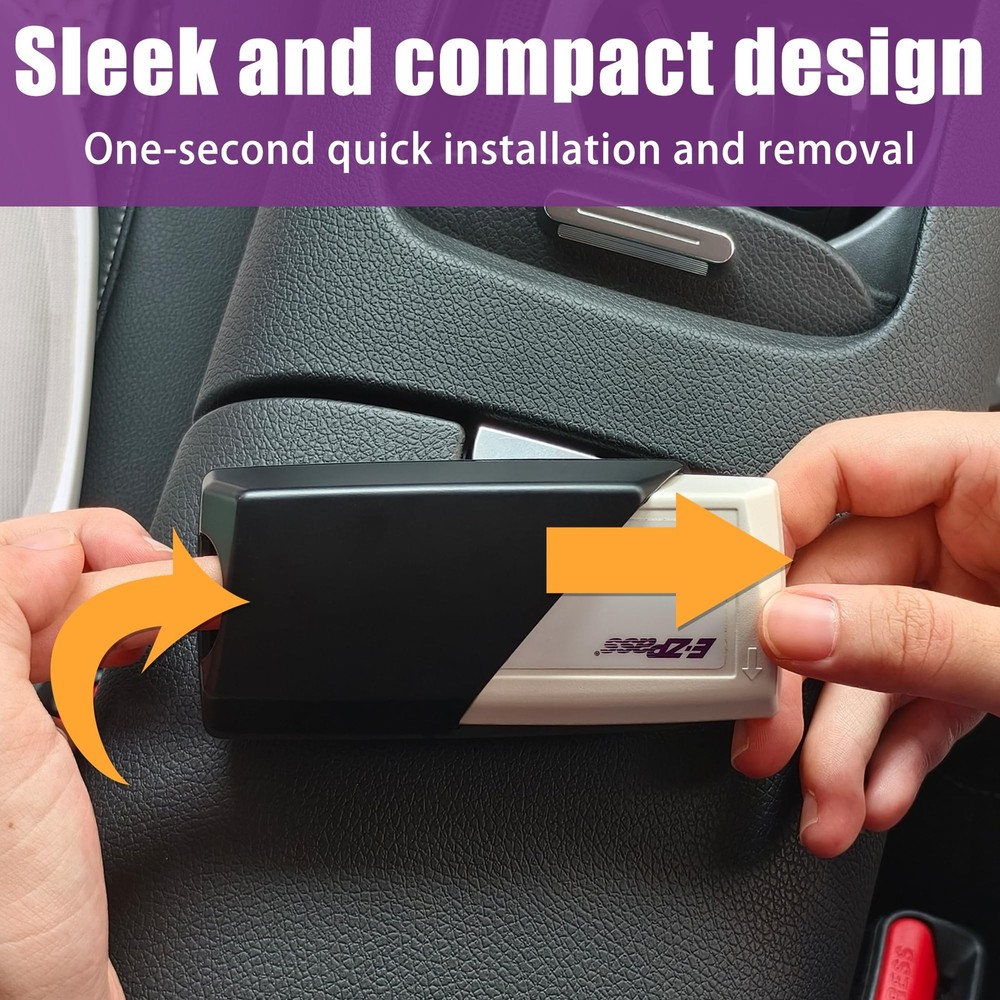 Windshield EZ Pass Holder - Super Strong Suction Cup Mount for EZ Pass, iPass...