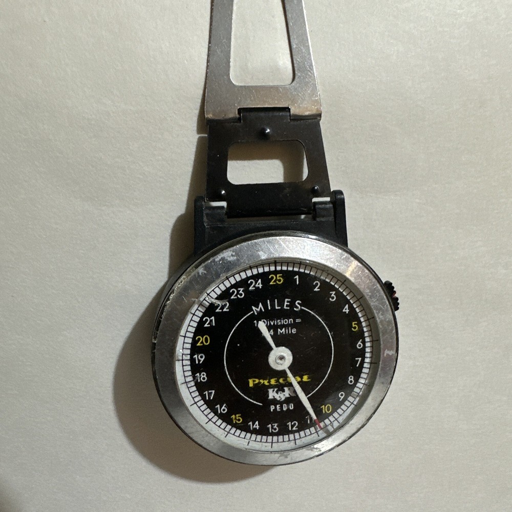 K&R PRECISE Pedo Vintage Pedometer Motion Activated Step Tracker