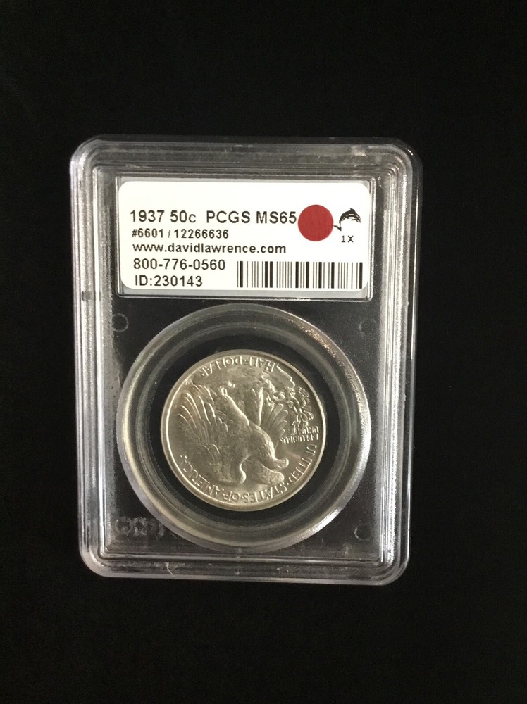 1937 50C Walking Liberty Half Dollar PCGS MS 65