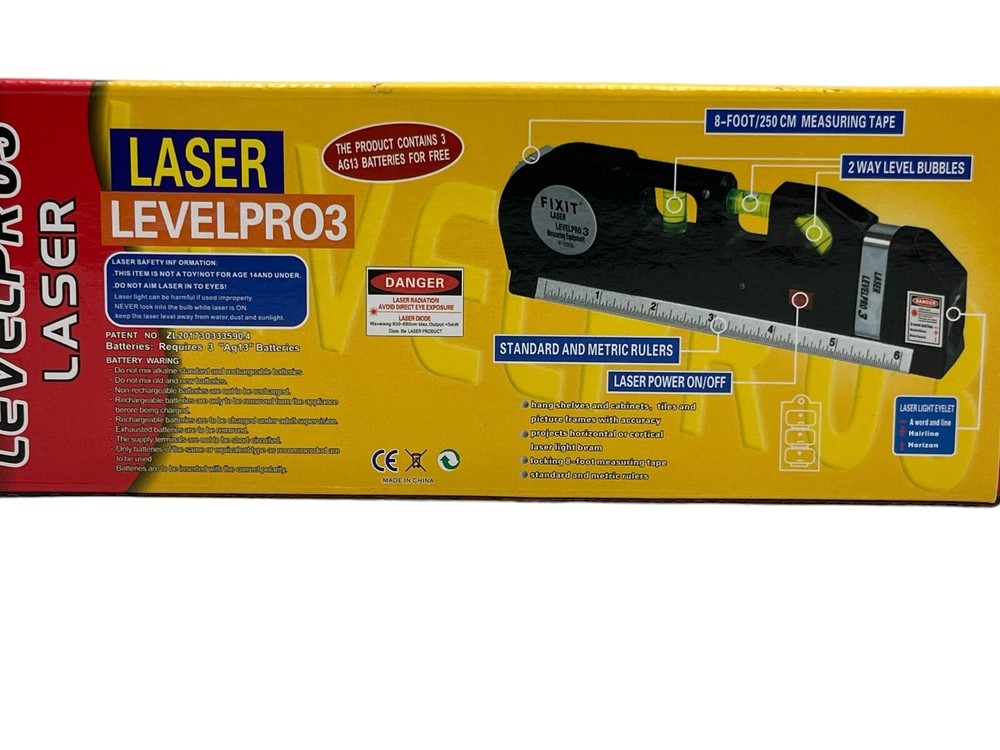 LEVELPRO3 Multipurpurpose Laser Level Device - New Tool