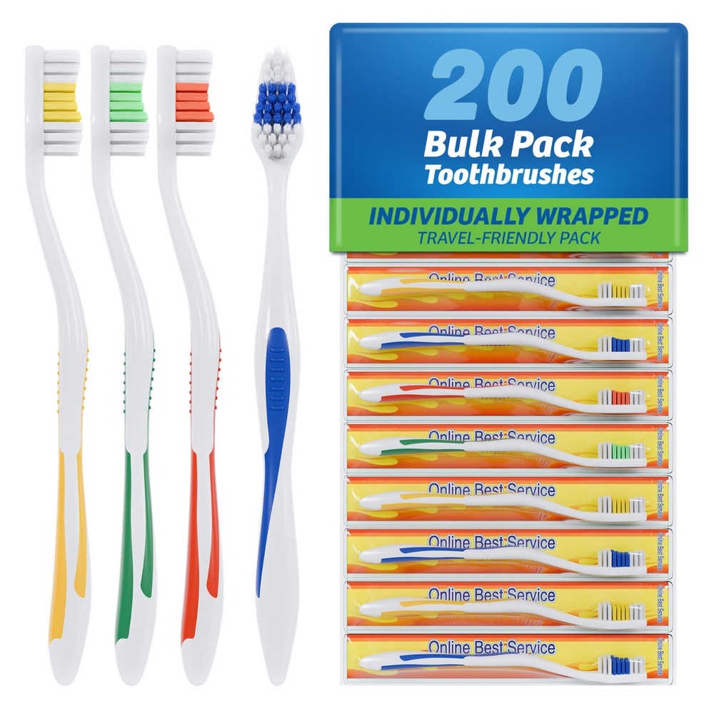 200 Toothbrushes Lot Wholesale Standard Classic Toothbrush
