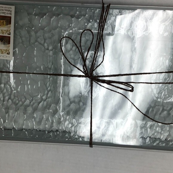 Bent Glass Rectangular 3 Section Tray