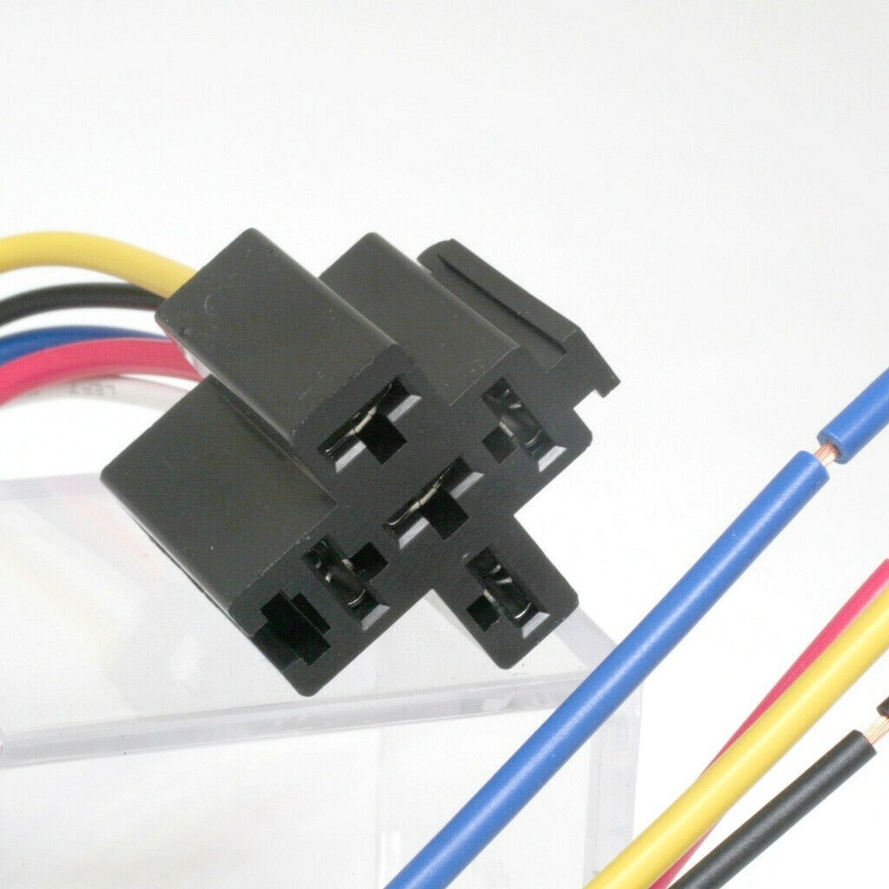 Automotive Relay Socket & Wire Harness With 10" wire leads NEW