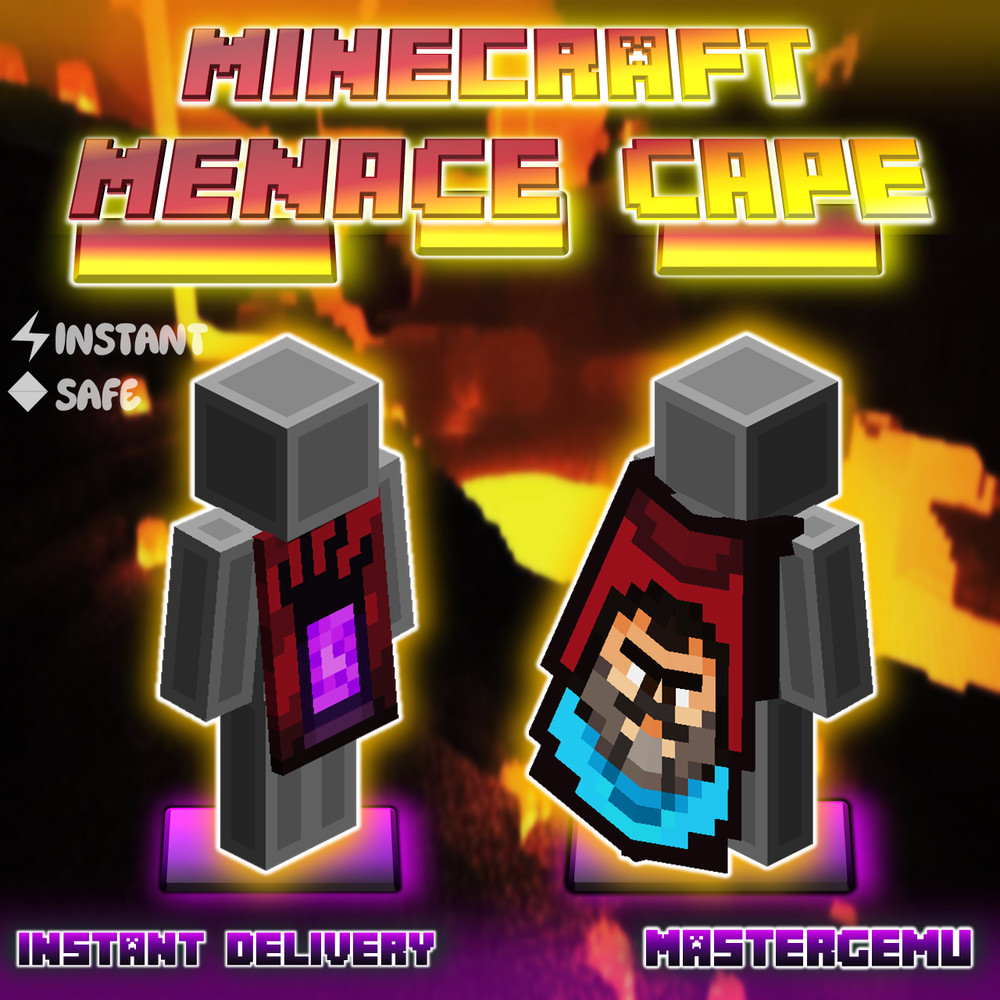 Minecraft Menace Cape - AUTOMATED INSTANT DELIVERY - Java & Bedrock