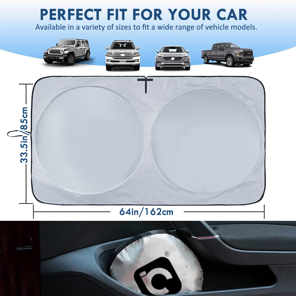 Foldable Car Windshield Front Window Sun Shade Cover Visor UV Block Protector