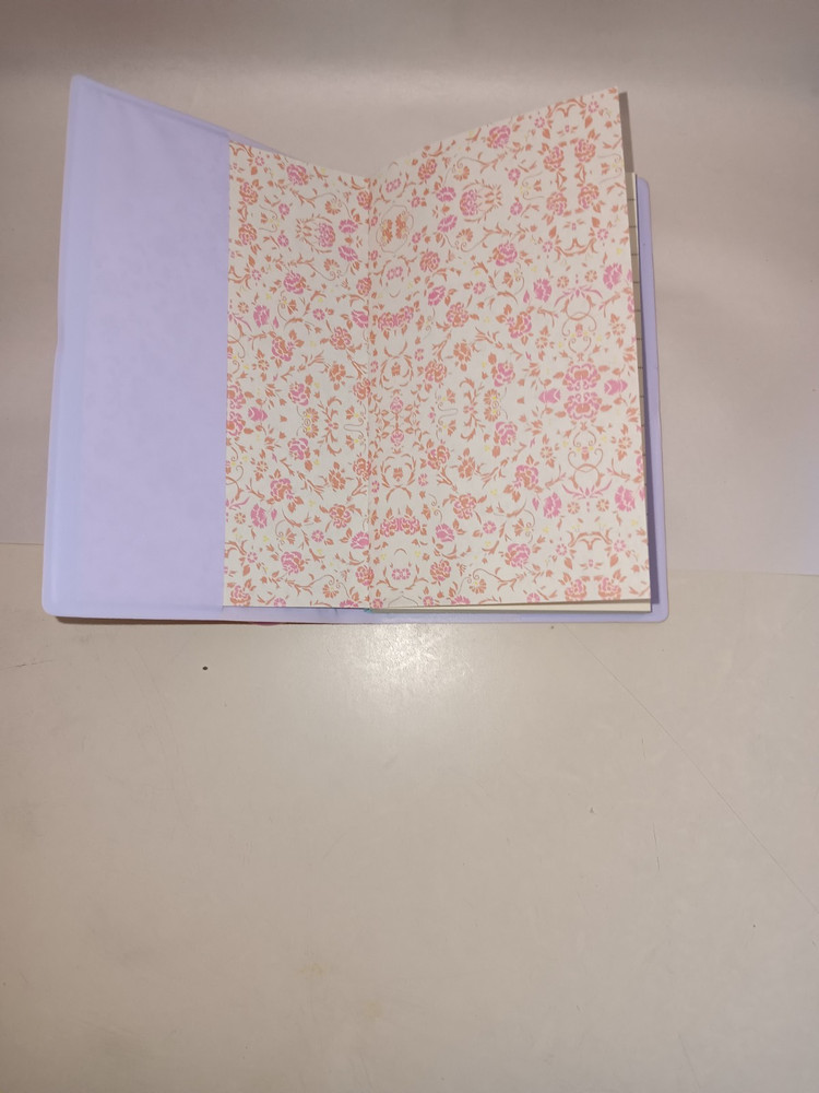 small/notepad/Smile/pink/plastic cover/elastic closure