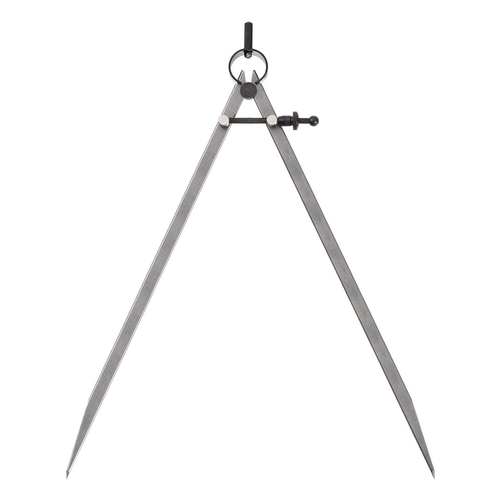 Spring Joint Caliper 16" Carbon Steel Spring Divider w Solid Nut Flat Leg