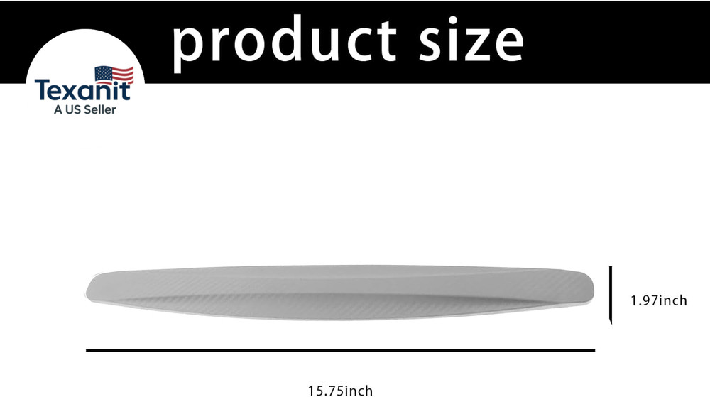 2PCS Car Bumper Protector Trim, Car Front Rear Bumper Protector Strip, Universal