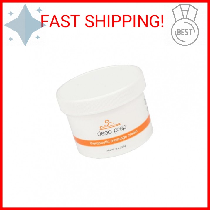 Rolyan Deep Prep Therapeutic Massage Cream, 8 oz