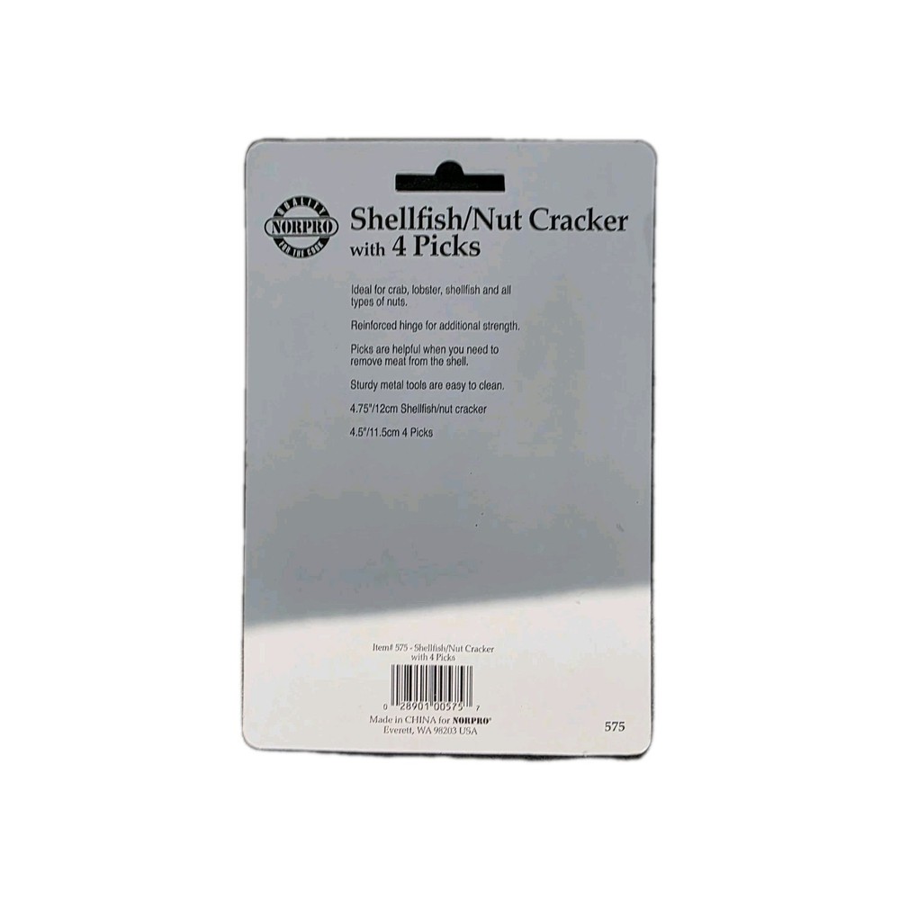 *Pack of 5 Sets* Norpro 575 Shellfish Nut & Crab Cracker & 4 Picks
