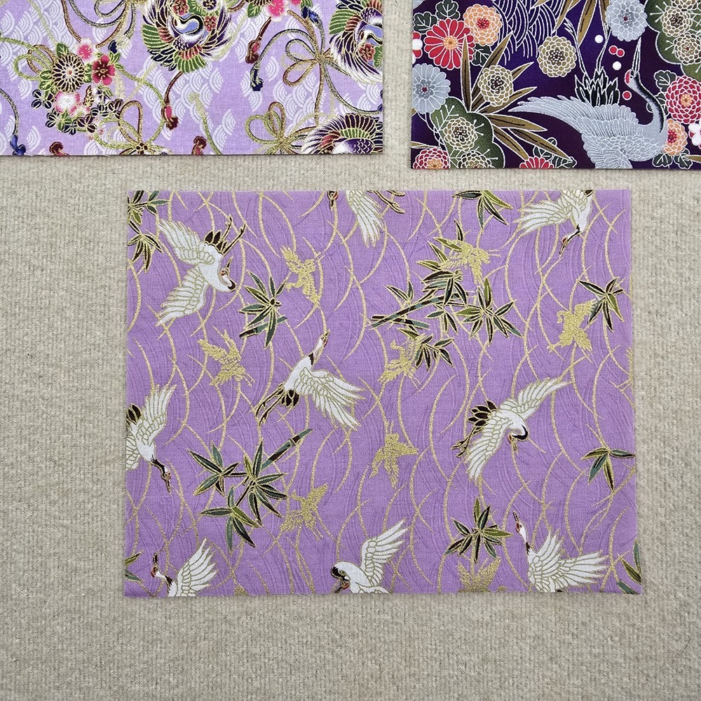 10 pc. Japanese Style Print Patchwork Craft Fabric Bundle 20x25 cm