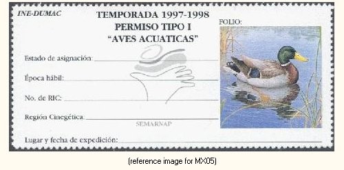 HALFPRICEINTERNAT Mexico Duck Stamp 1997 (-)