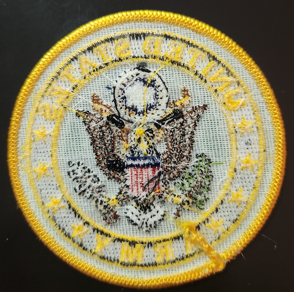 US ARMY 3 INCH ROUND PATCH - LICENSEE MITCHELL PROFFITT!