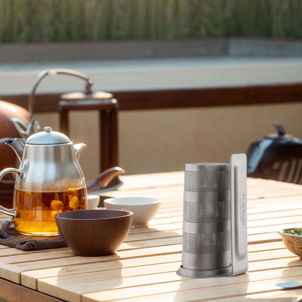 Titanium Mesh Tea Infuser Basket Tea Strainer Teapot Leaf Spice Tea Cup Filter