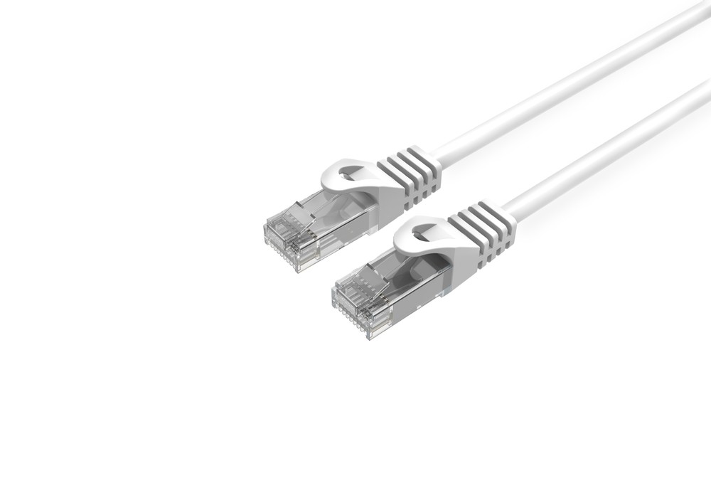 CAT6 Slim Ethernet Patch Cable White 7FT 25 PAK