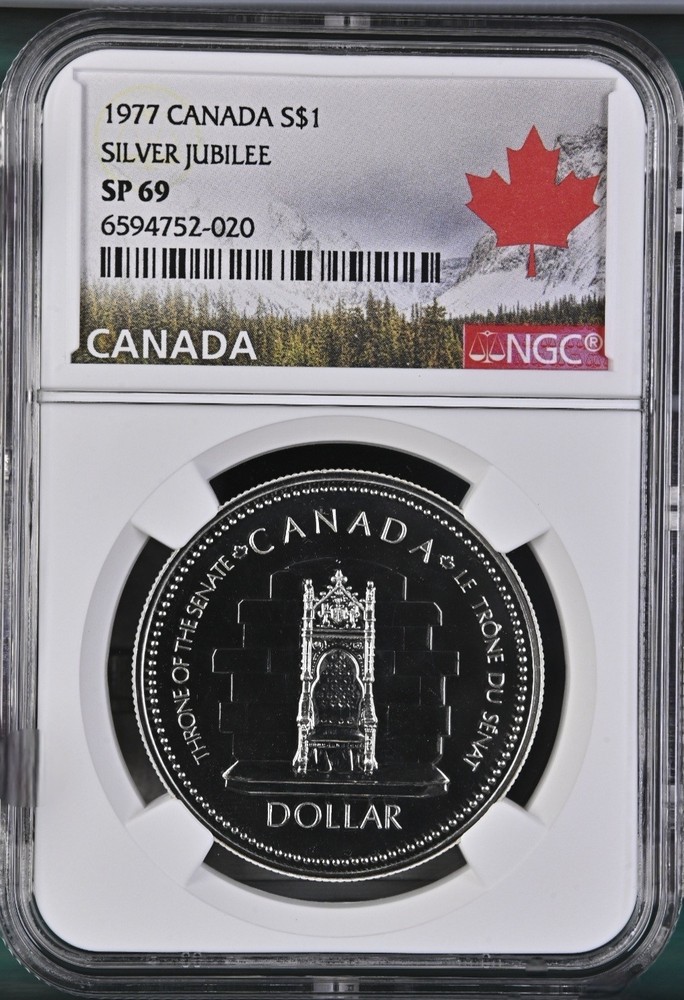 1977 Canada Silver $2 Silver Jubilee Specimen NGC SP 69