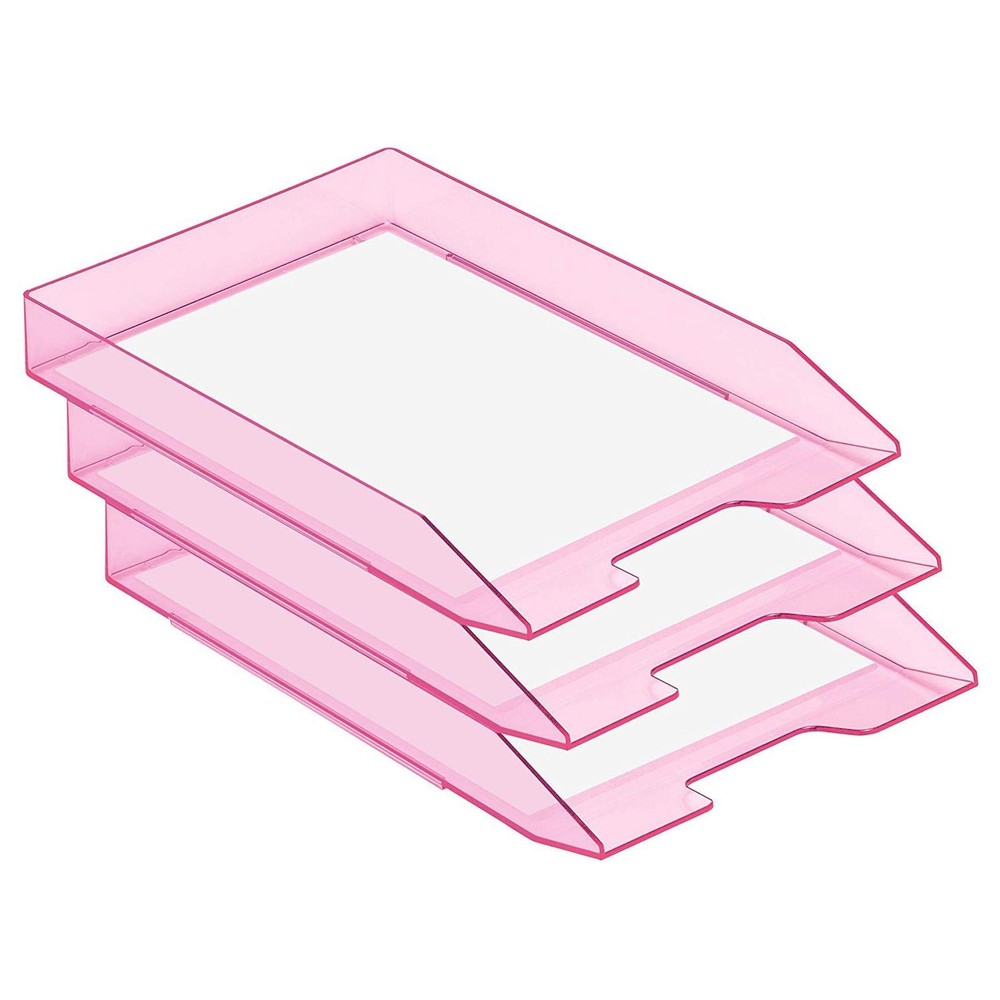 Stackable Letter Tray Front Load, Letter Size, Stacking Document Desk Office ...