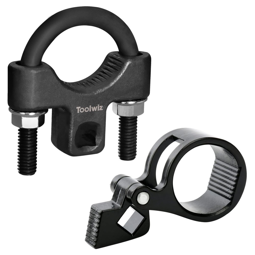 Toolwiz Inner Tie Rod Removal Tool Kit, 3/8'' Universal Low Profile Black