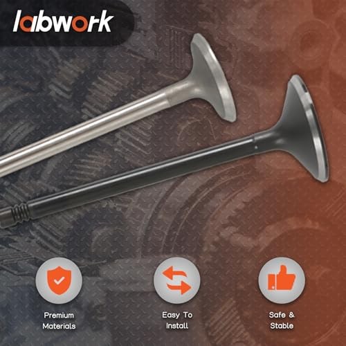 16PCS Intake Air-out Engine Valves Replacement for GM 2.0L 2.2L 2.4L ECOTEC