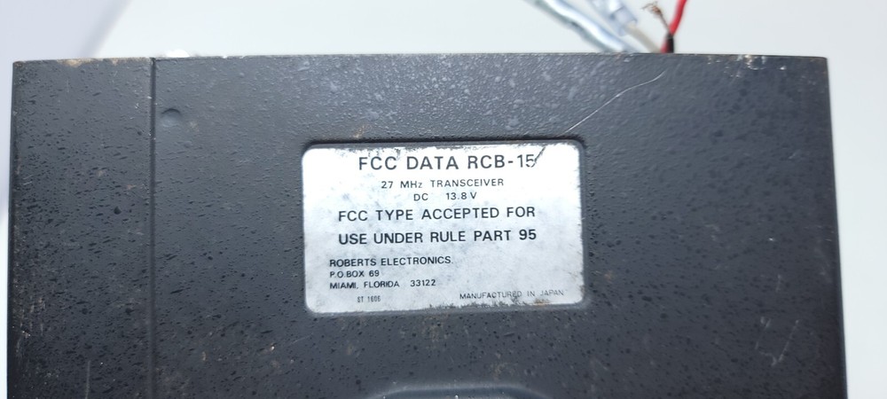 Roberts RCB-15 CB Radio 23 channel Untested