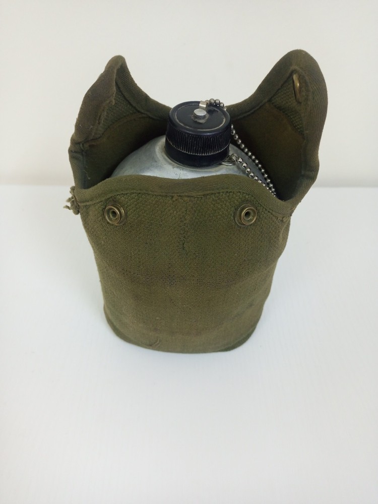 Army Canteen Water Bottle And Cup Set With Case