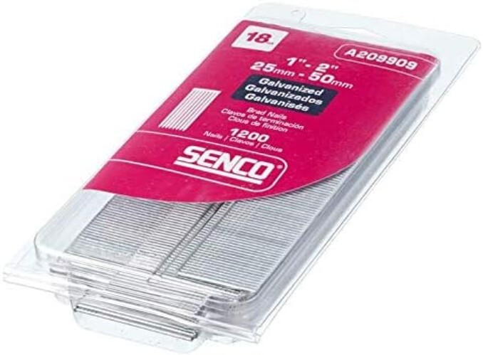 Craftsman-Approved 1200 Electro Galvanized Brad Nails - Ideal for DIY Projects