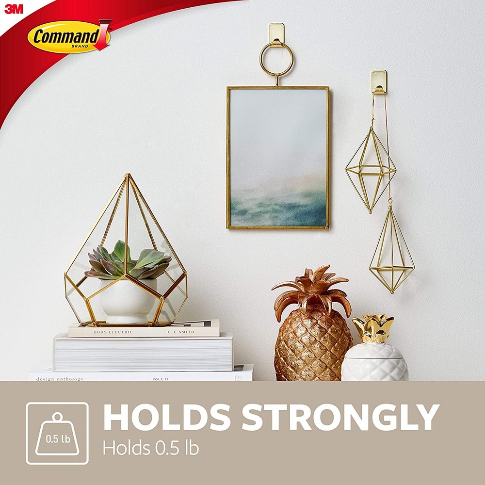 3M Command [Removable]: Mirror Organizer with 3 Key Hooks (Quartz)