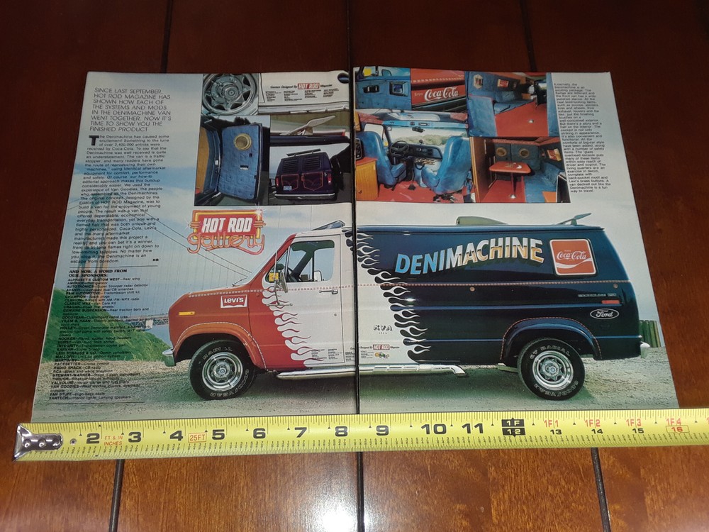 1977 FORD VAN LEVIS DENIMACHINE COCA COLA ORIGINAL ARTICLE
