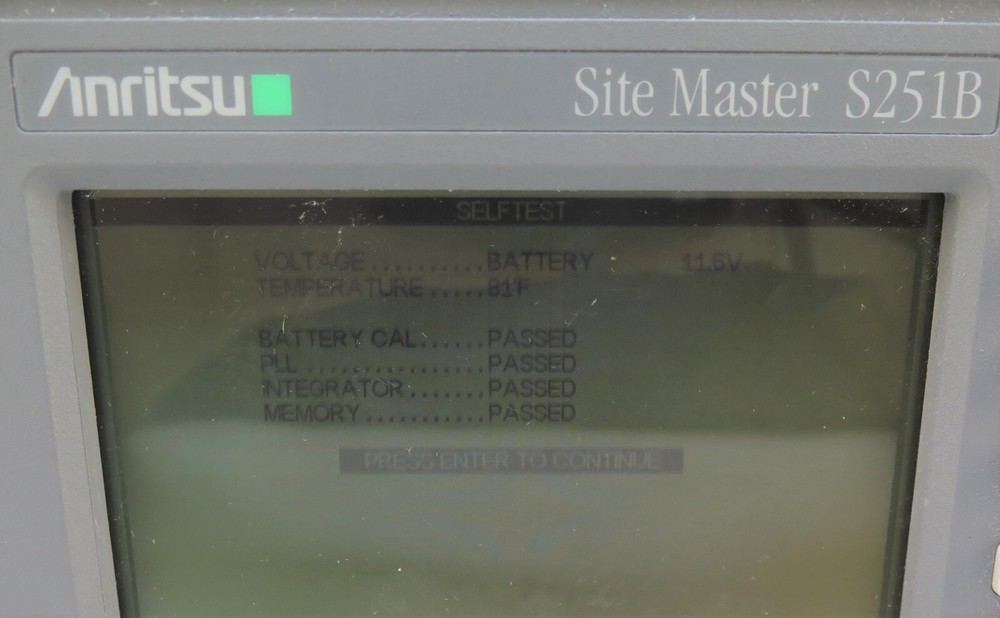Anritsu SiteMaster S251B Site Master Cable and Antenna Analyzer
