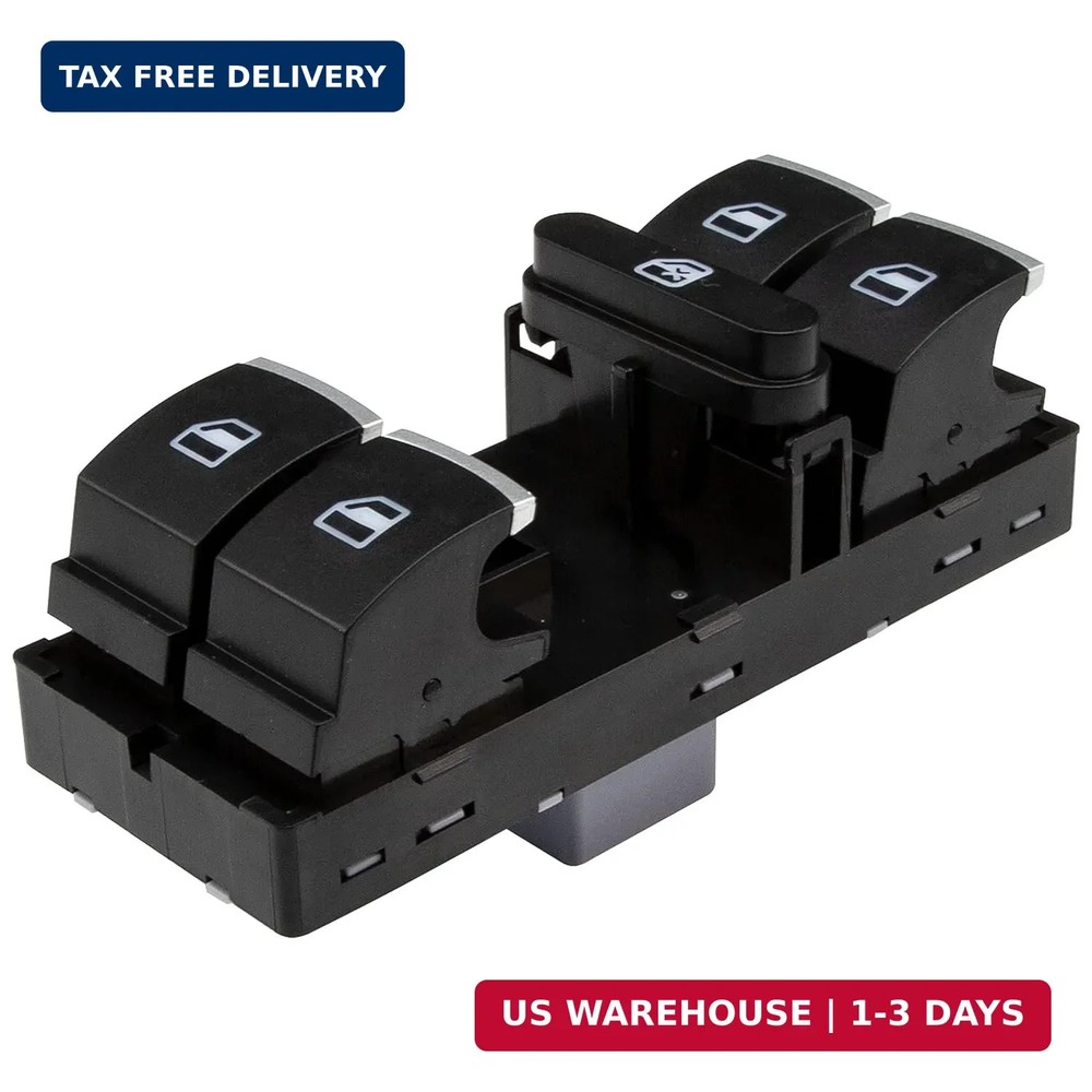 Master Power Window Switch Front Driver Left Side 5ND959857 Fits Jetta Passat CC