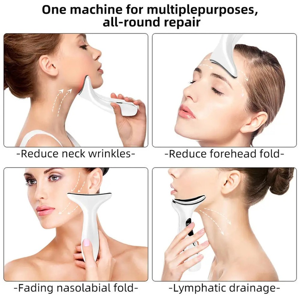 Hot LCD Neck Toning Device - White
