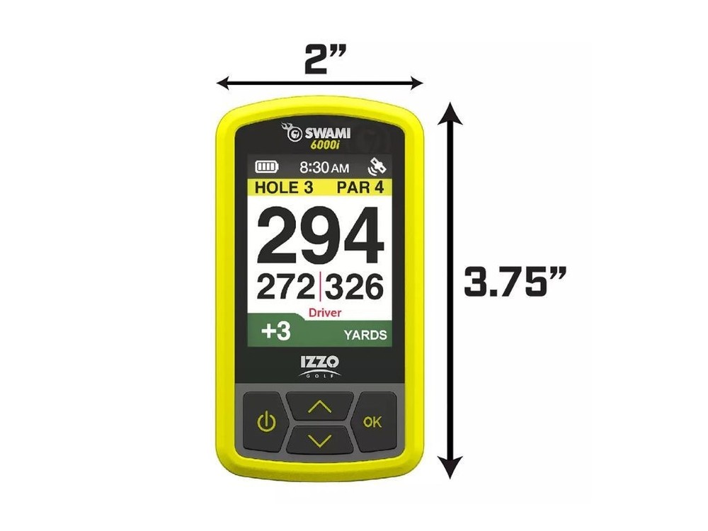 Izzo Swami 6000i Golf GPS – Yellow – Authentic