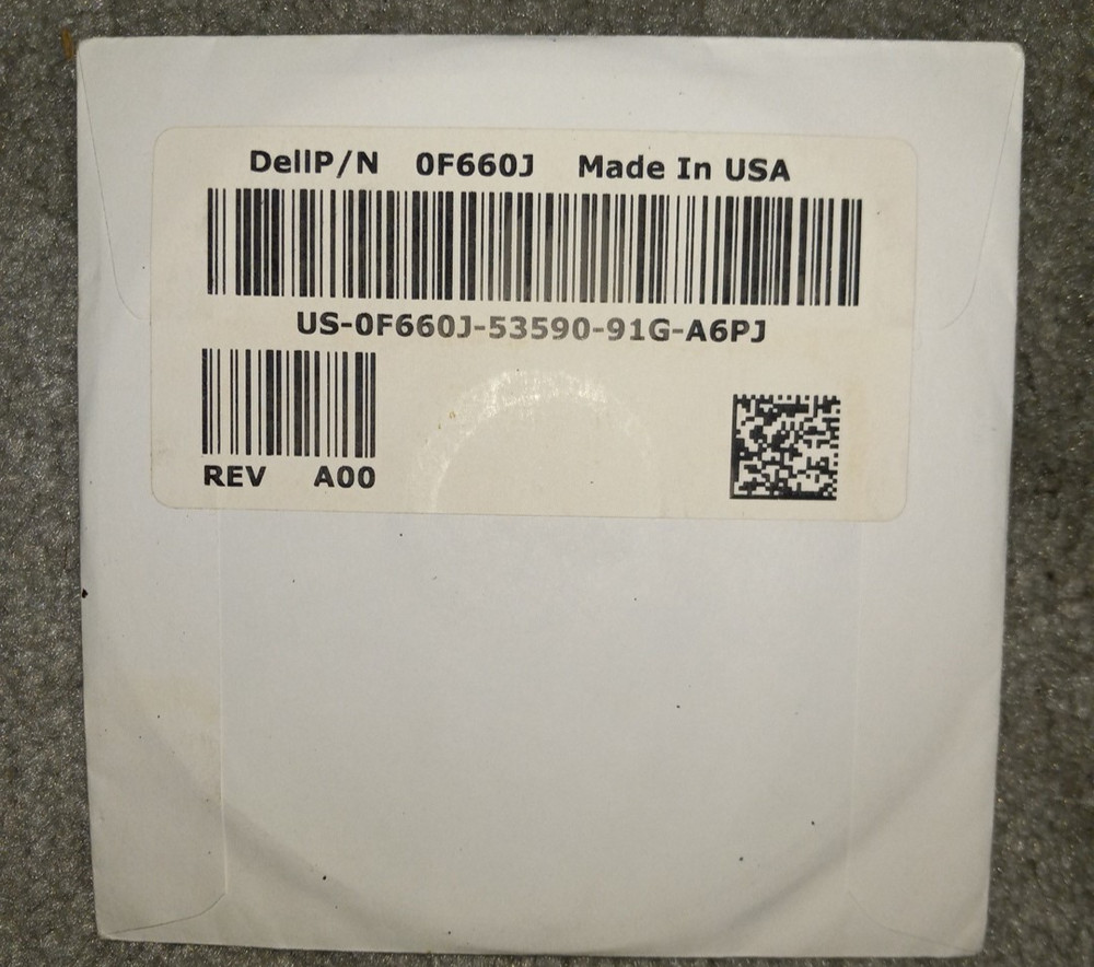 Dell Application CD 0F660J for Reinstalling Webcam Central Software