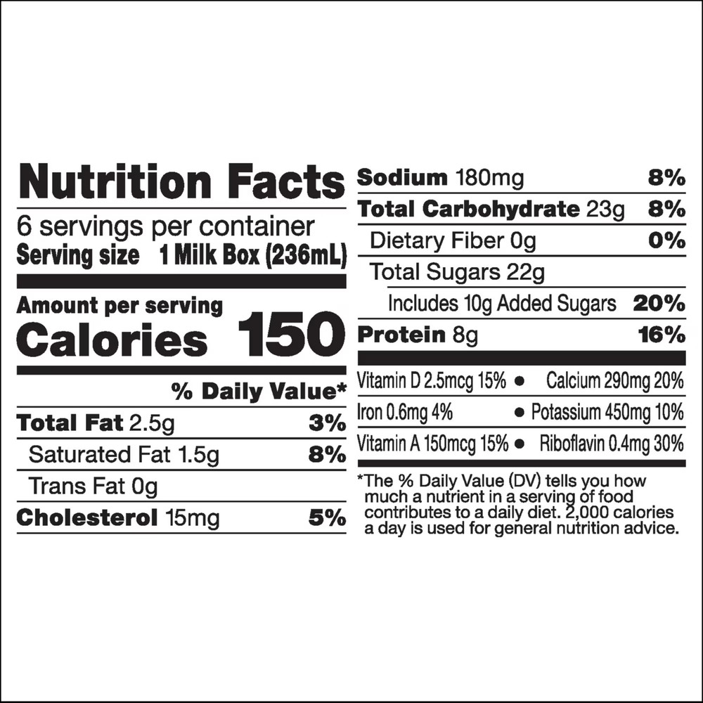 Horizon chocolate milk, 5 pack 8oz each