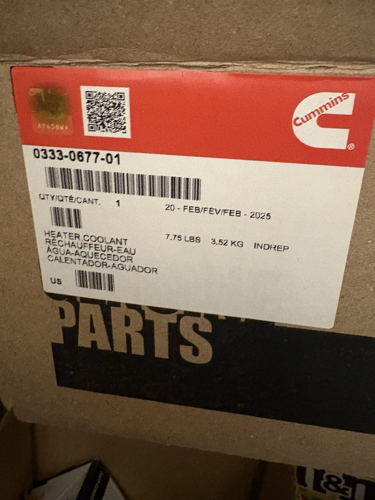CUMMINS 0333-0677-01 / 0333067701 (BRAND NEW)