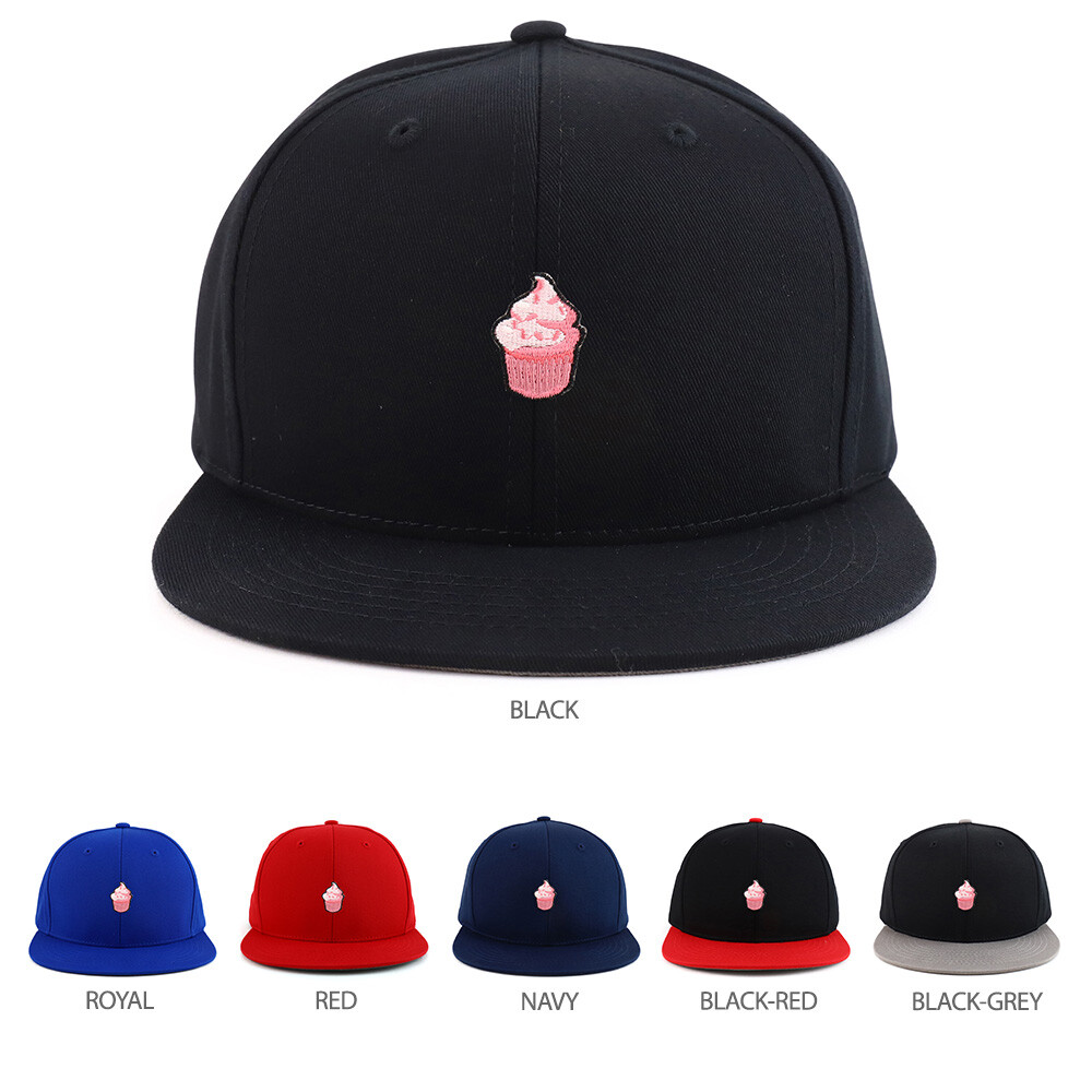 Cupcake Patch Youth Size Flatbill Snapback Baseball Cap - FREE SHIP
