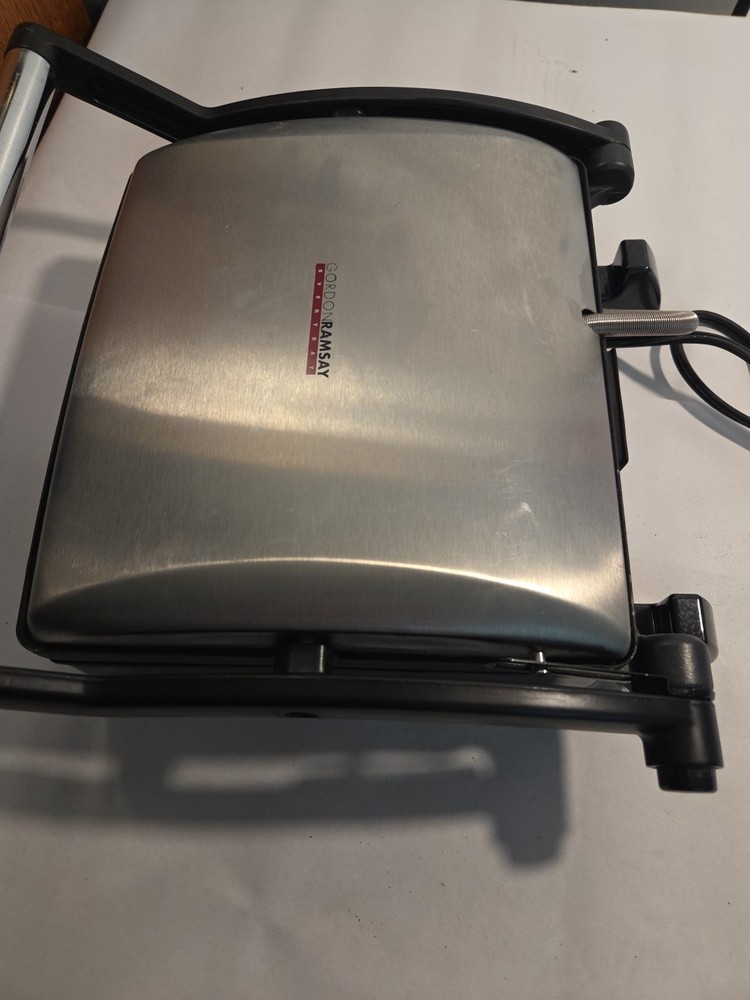 Gordon Ramsay Sensio Panini Sandwich Steak Digital Grill Press TSK-2978EG Silver