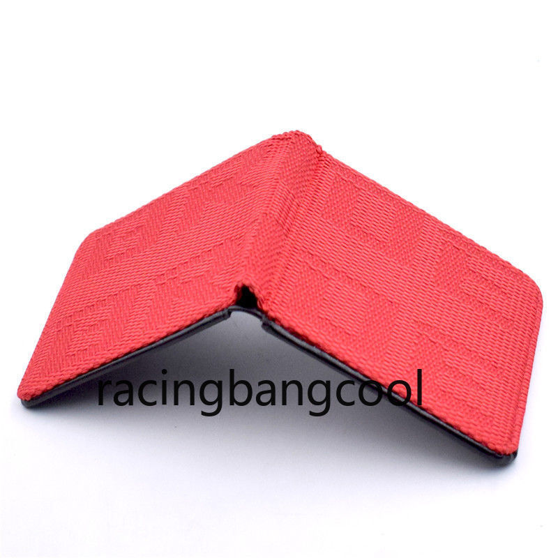 JDM Style Bride Logo Bordered Wallet Custom Leather Canvas Wallet Key Case