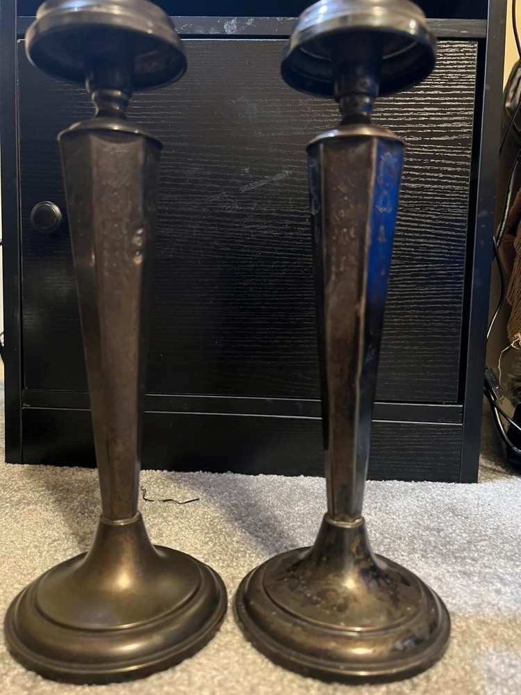Moreware Silver Plate Candlestick Set, Pre-Owned