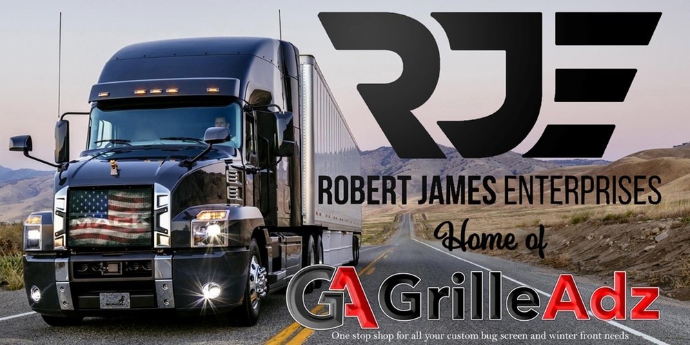 Premium GrilleAdz Jaws Bugscreen for Peterbilt 589